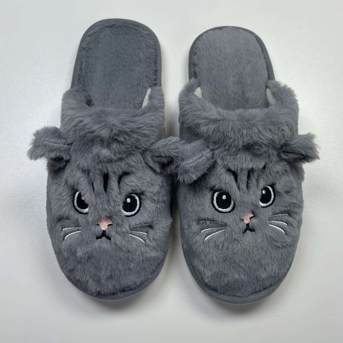 Cotton Slippers Color Grey Sizeuk 6.5-7