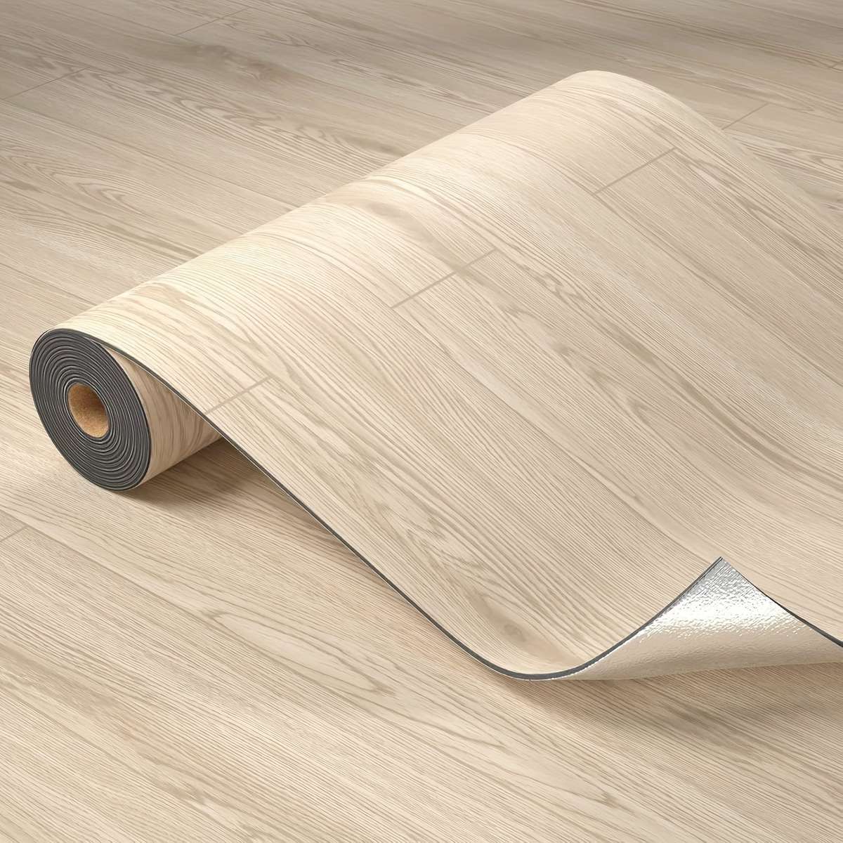 Self Adhesive Floor Stickers Wood Color 2 Rolls