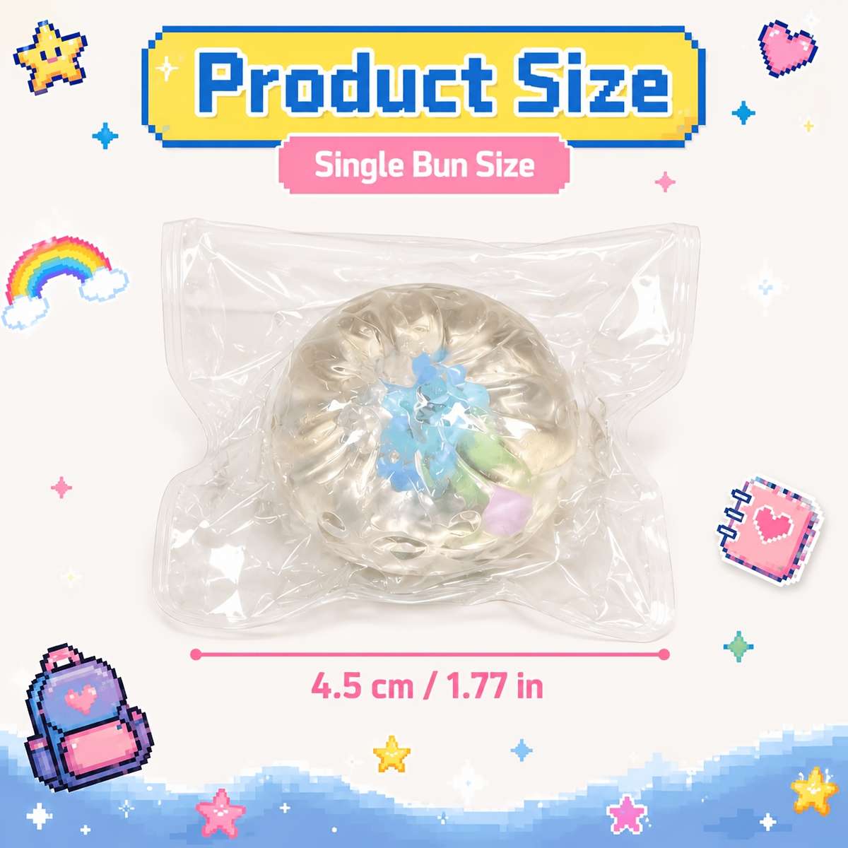 Squeezable Toys Style 2Pcs Candy Small Buns Items Random Style