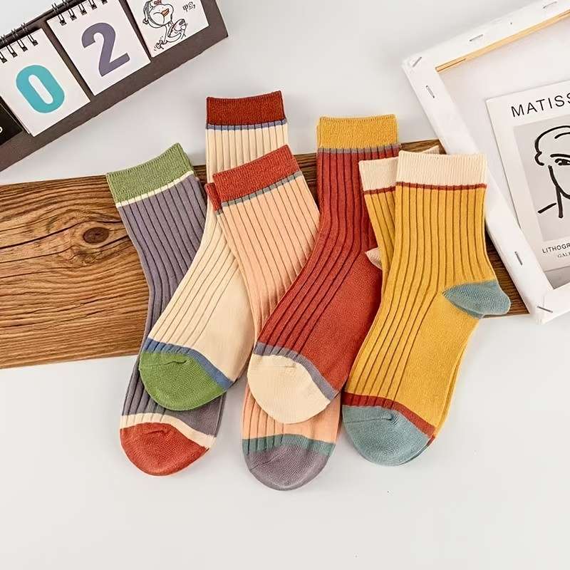Women S Socks Color Mixed Color5 Pairs Size Onesize