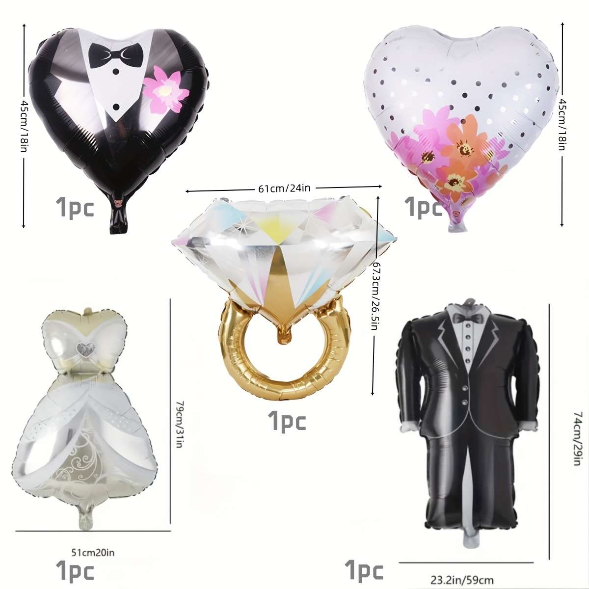 Wedding Supplies Style 5Pcs Bride Style