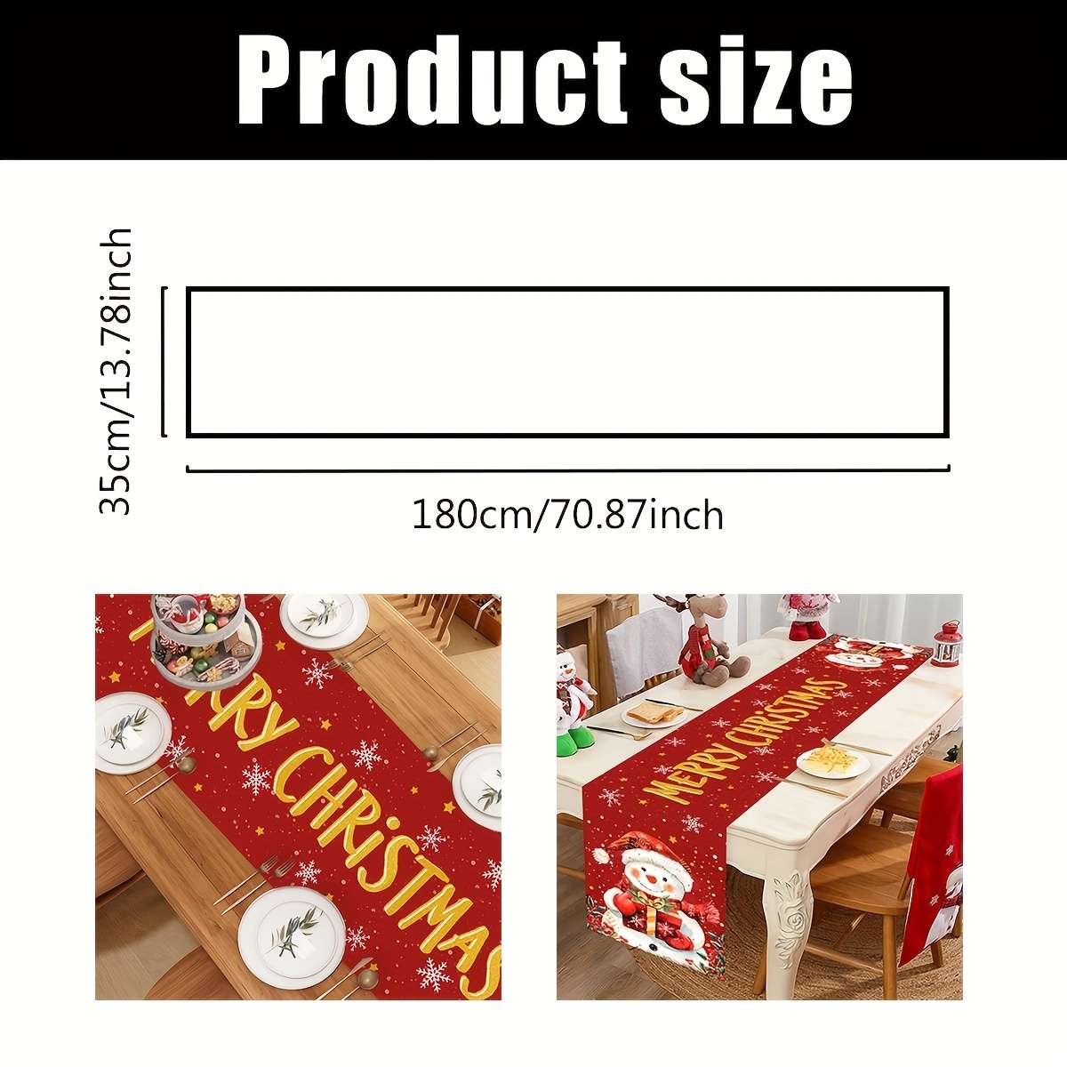 Christmas Tablecloth Quantity 1Pc