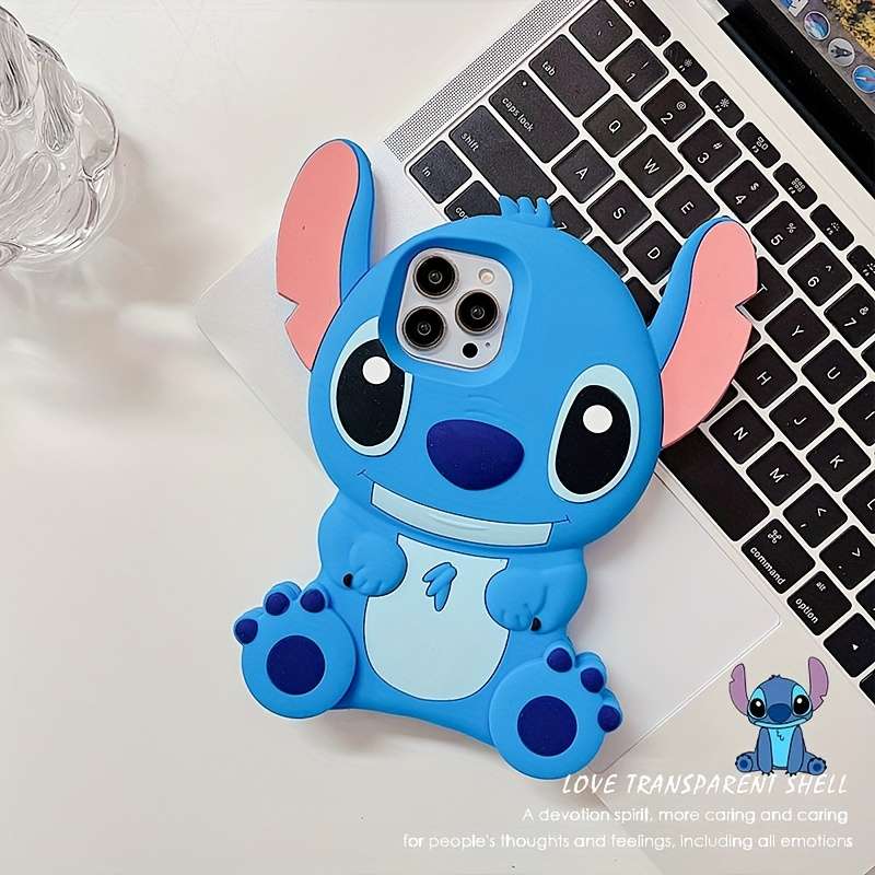 1Pc Blue For iPhone 11 Three Dimensional Phone Case