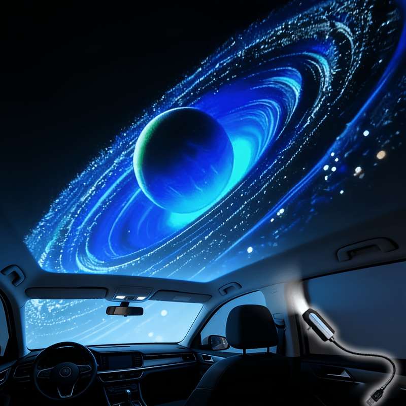 Car Lights Style 5Pcs Planets And The Aurora