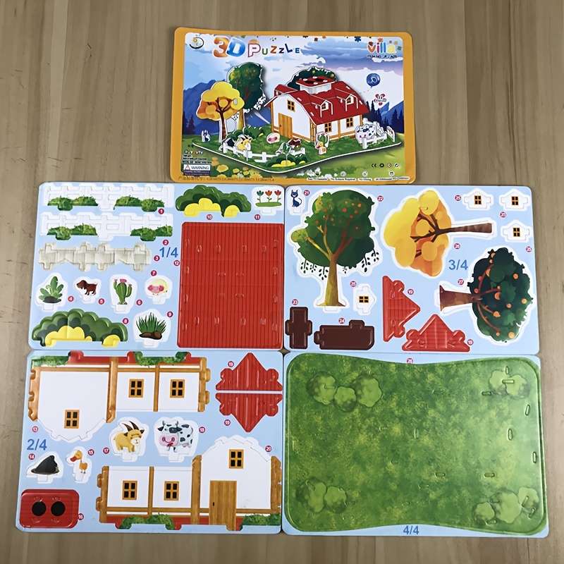 3D Building Model Puzzle Set Model Jf A011