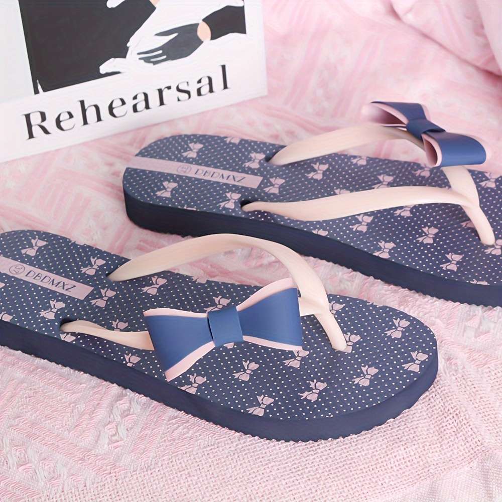 Ladies Summer Flip Flops Royal Blue Uk 4