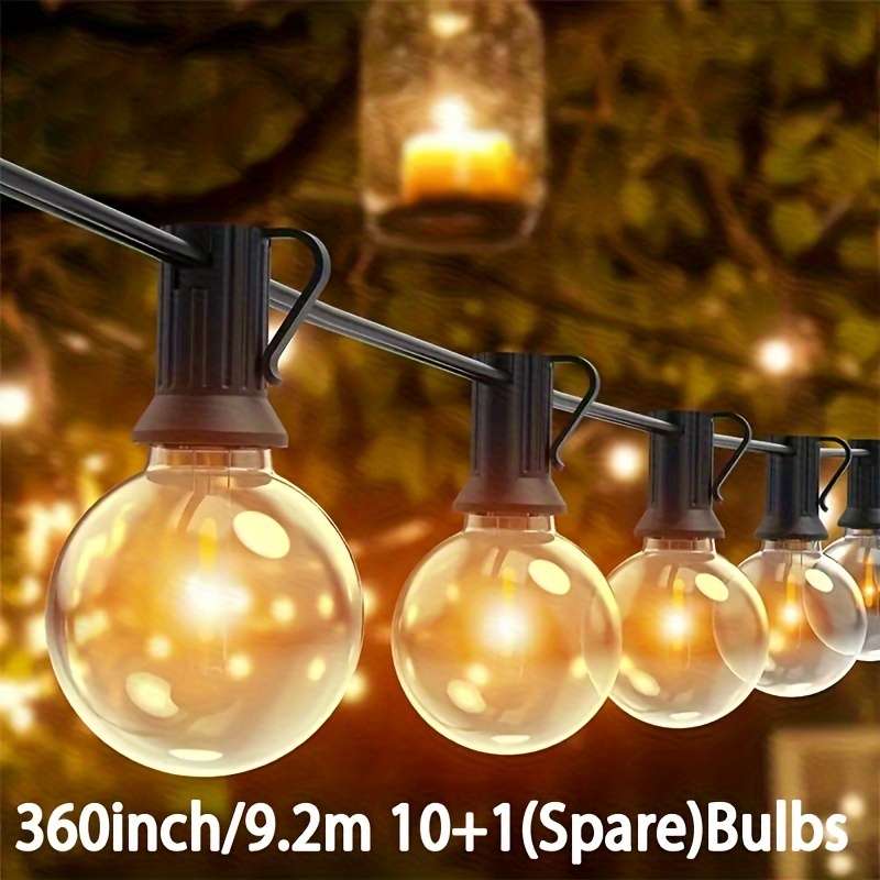 String Lights Size 20Ft 6.1M 7 1Bulbs  Solar