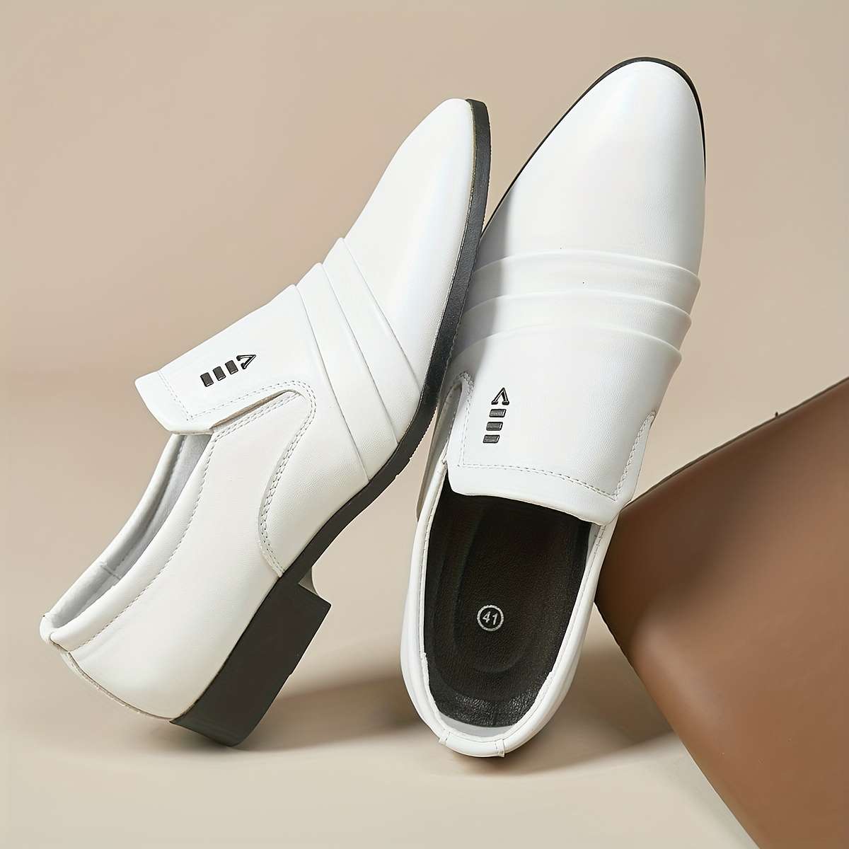 Mens Leather Shoes Color White Sizeuk 7