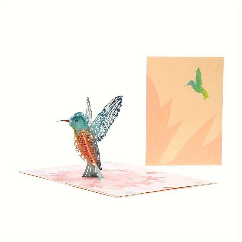 Greeting Cards Style Maple Leaf Bird