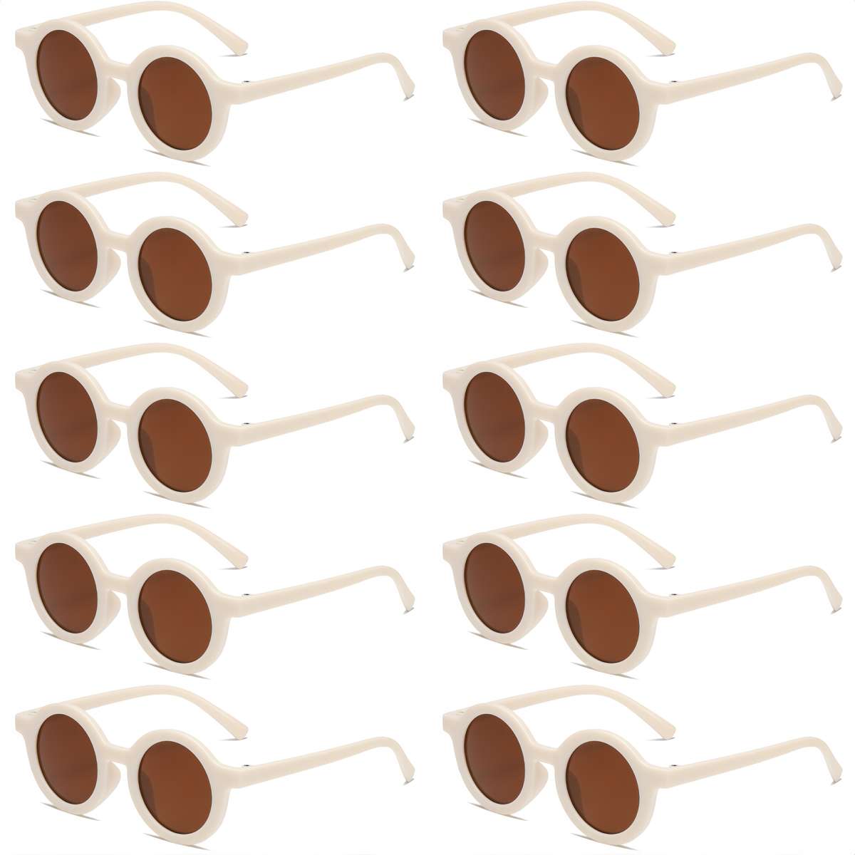 Kids Glasses Color 10 Pieces Of White