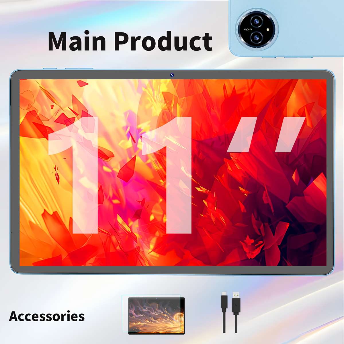 Portable Touch Screen Android Tablet For Online Learning Smooth Touch Control