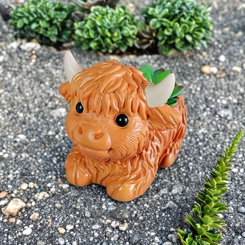 Flowerpot Model Coffee Color