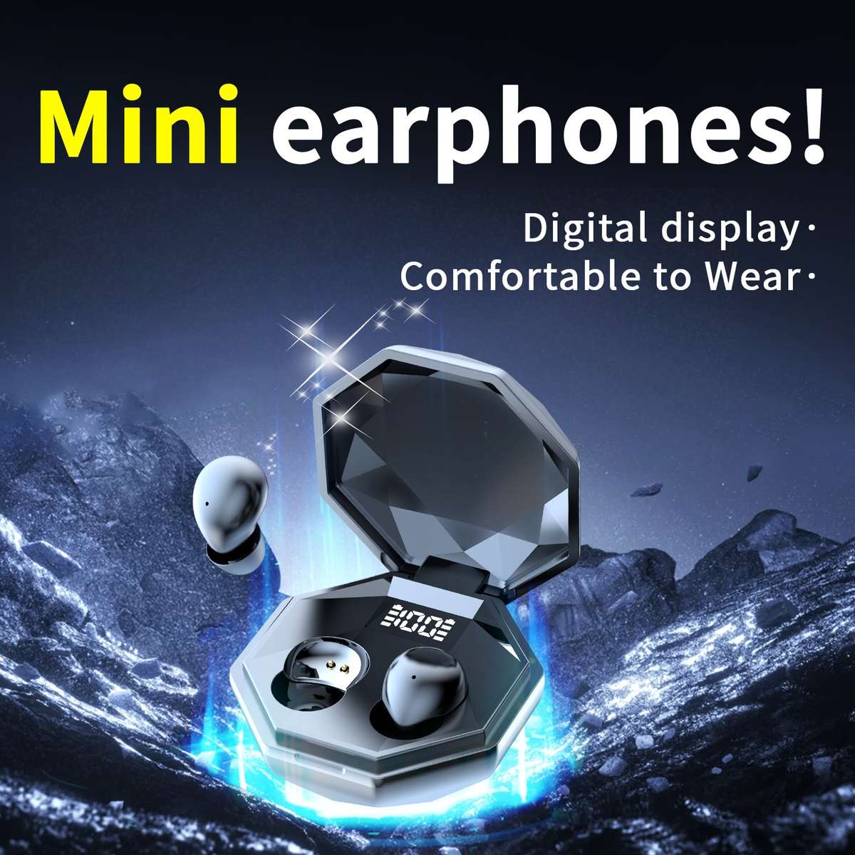 Wireless Headphones   Black