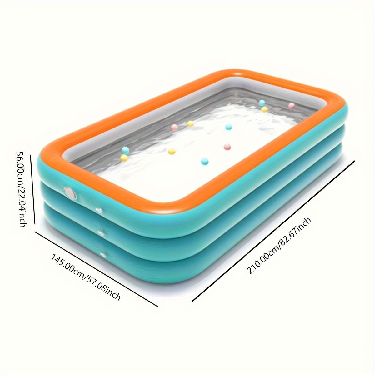 Swimming Pool Size 210Cm82.7Inchthreelayer Flat Bottom