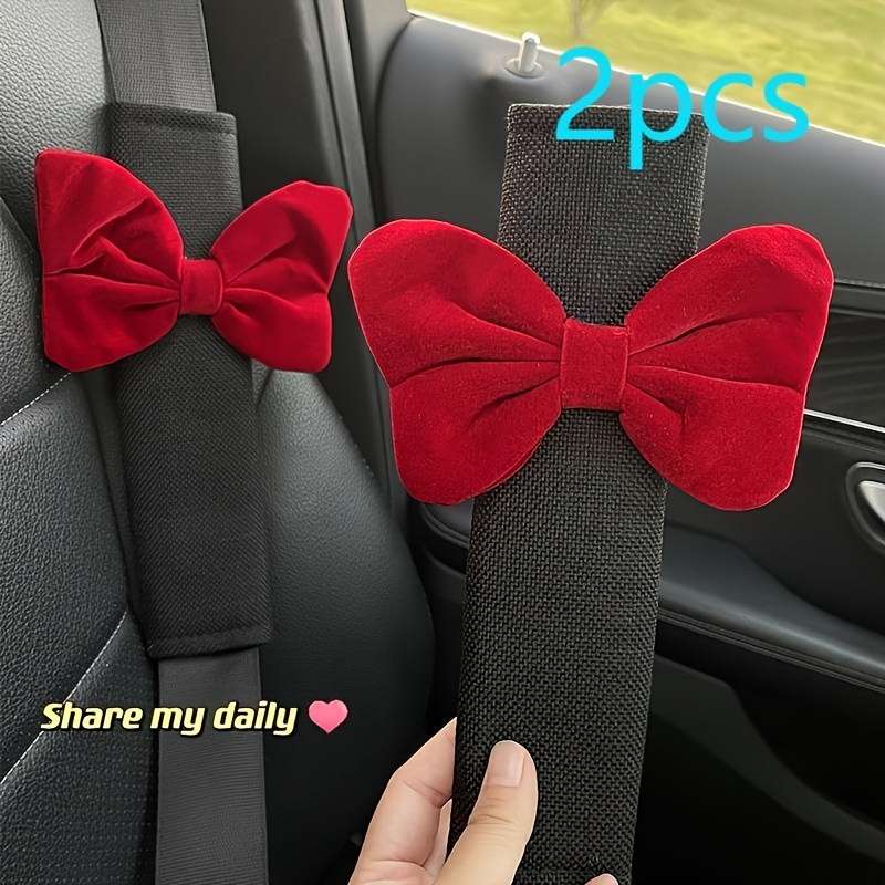 Car Seat Belt Covers 2Pcs Pink B