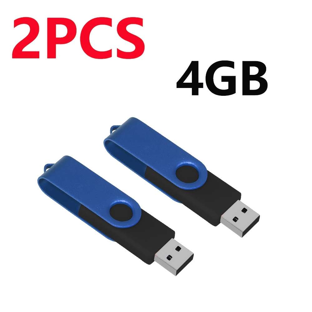 Usb Flash Drive Color Blue Items 4Gb 2Pcs