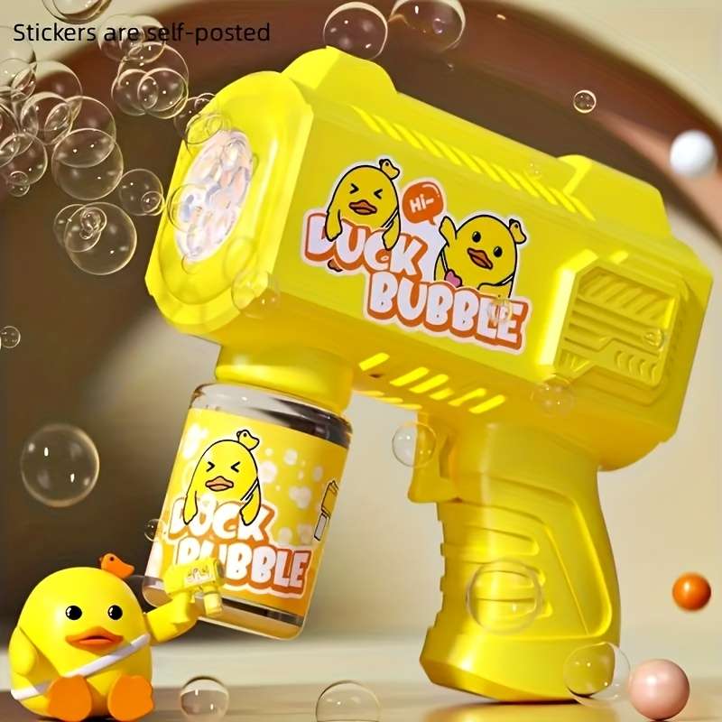 Toy Guns Color 10 Hole Bubble Machine Yellow