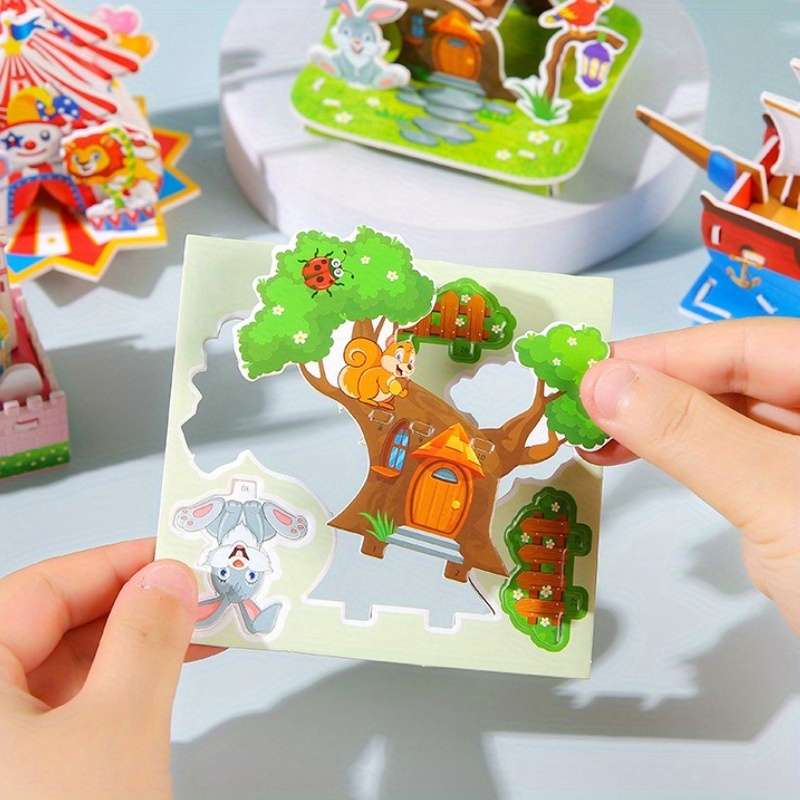 Building Toy Architectural Model Toy Set Model Random Quantity 4 Pcs