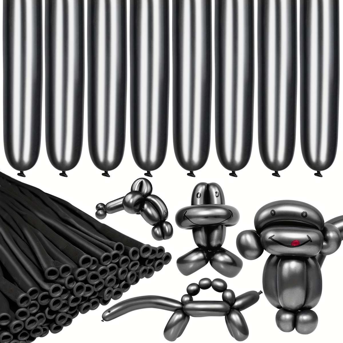 Balloon Items 32 Black Long Balloons