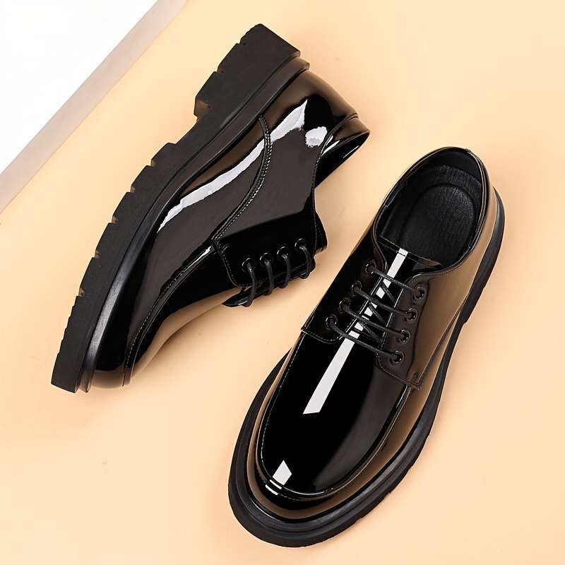 Mens Leather Shoes Color Black Sizeuk 8