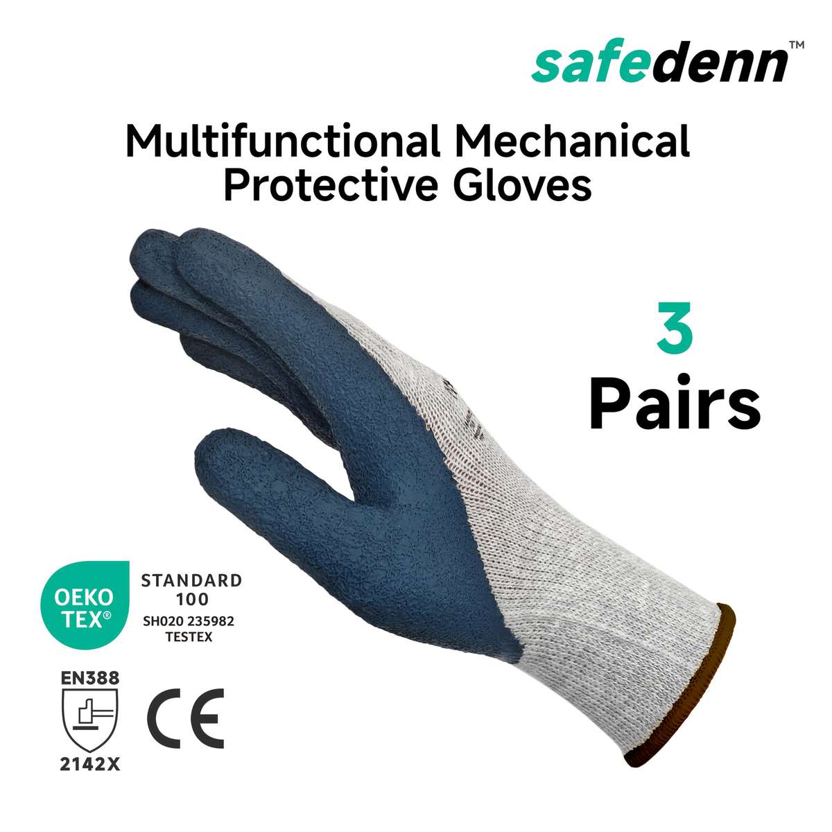 Work Gloves Size Xl Quantity3 Pairs