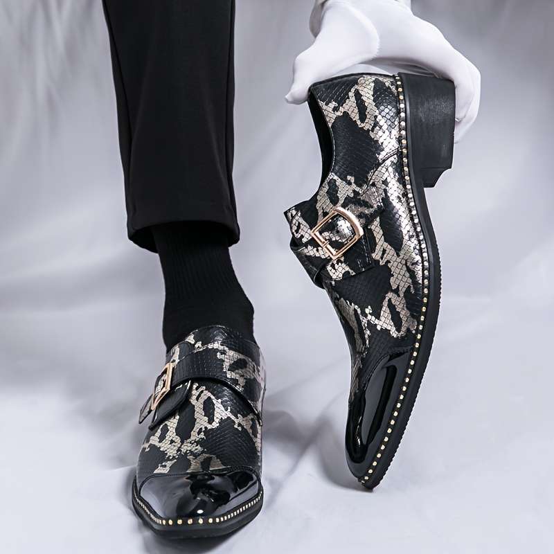 Mens Leather Shoes Color Black Sizeuk 7
