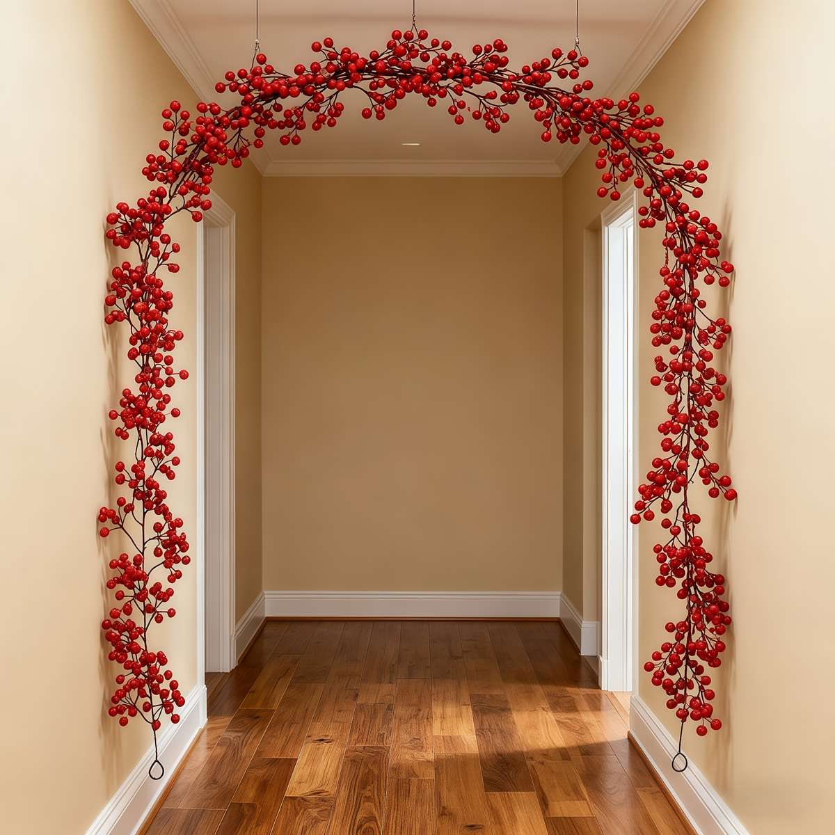 Simulated Floral Pattern 2 Pieces 40 Inches