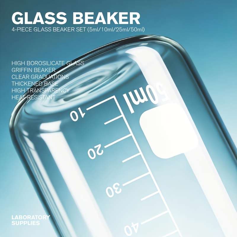 Measuring Cup Items Hightemperature Laboratory Measuring Cup 4Pcs5Ml10Ml25Ml50Ml