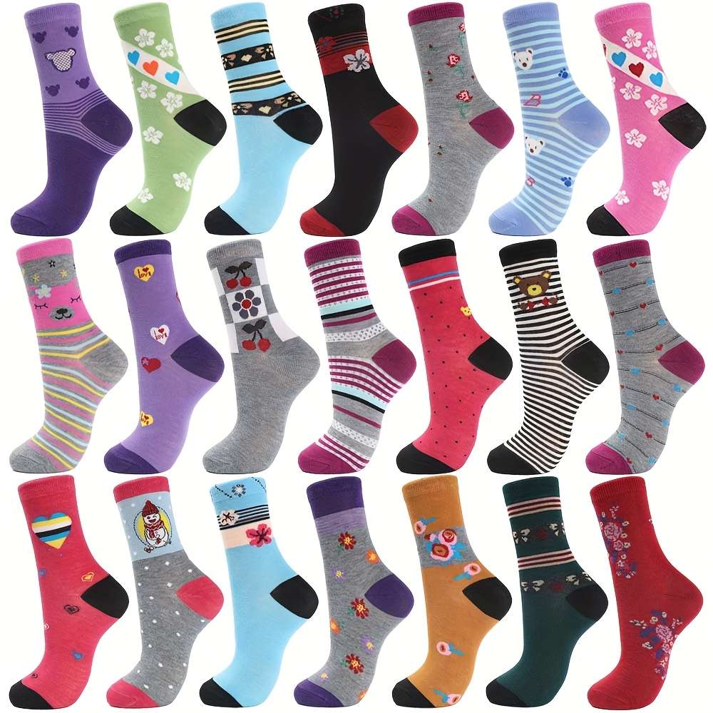 Women S Socks Color 5 Pairs Of Random Mixed Colors Size Onesize