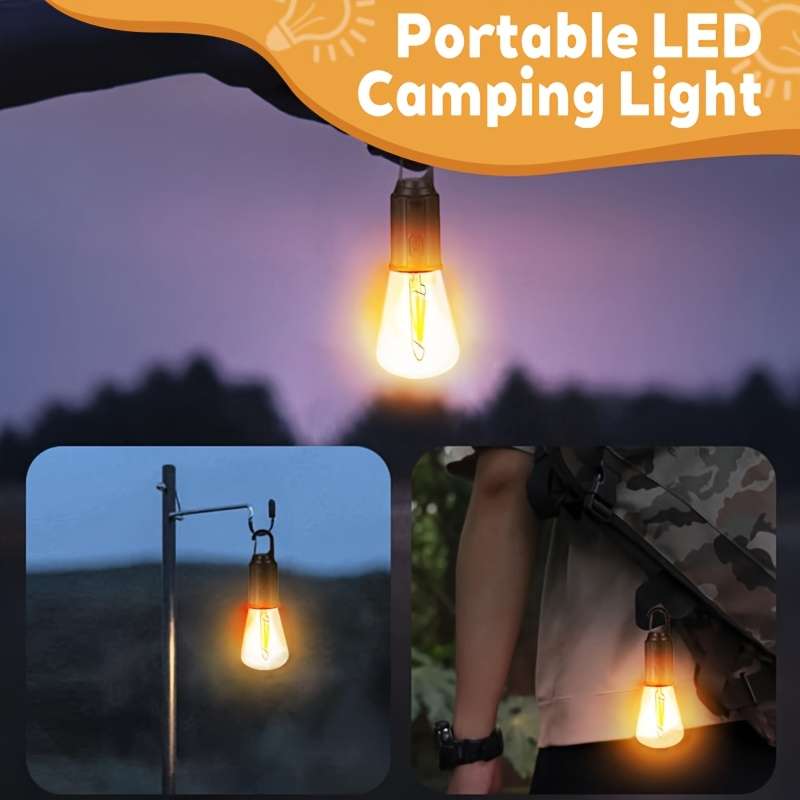 Solar Emergency Lights Color 2Pcs Solar Camping Lamp