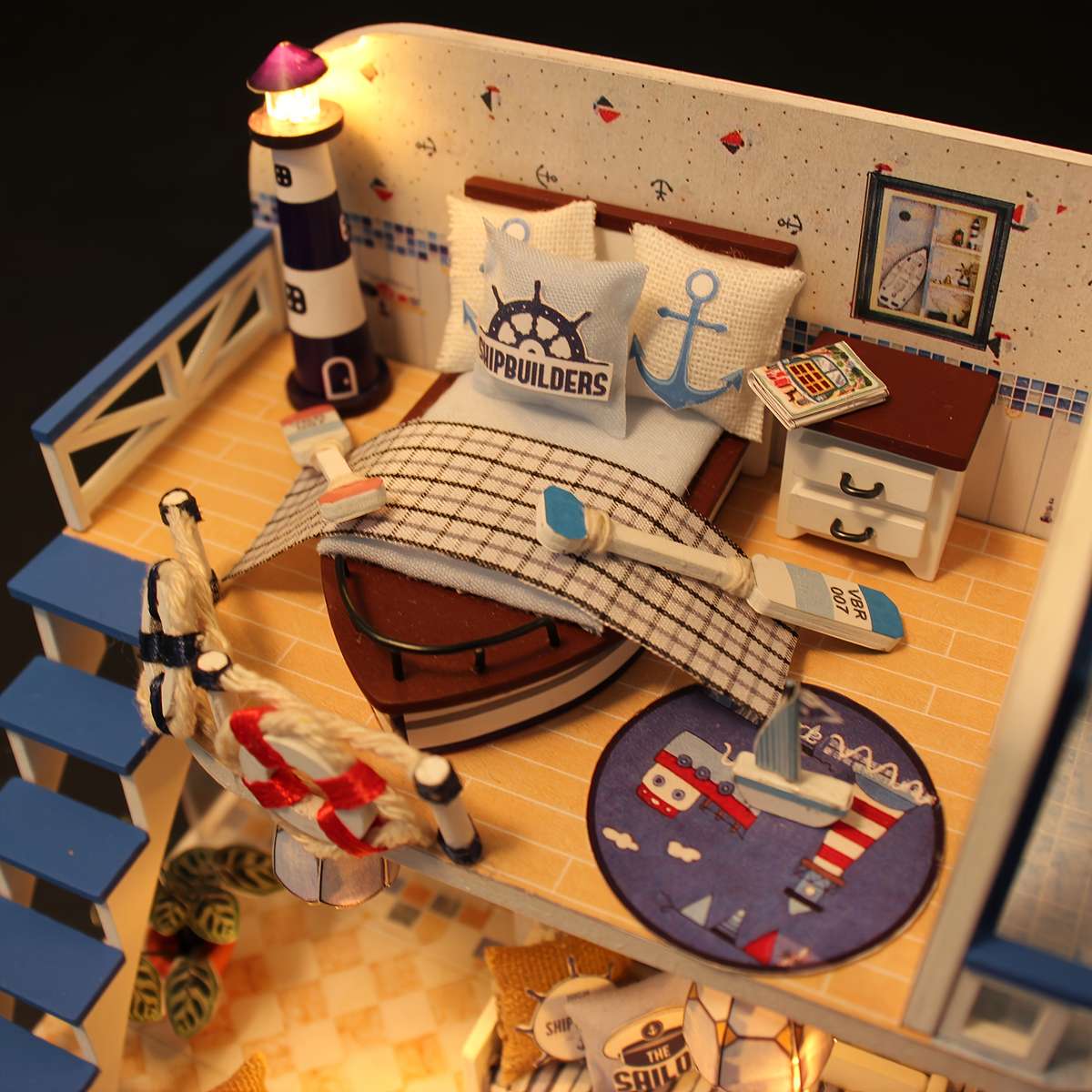 3D Model Desktop Ornaments Items Light Blue Coast  Tools