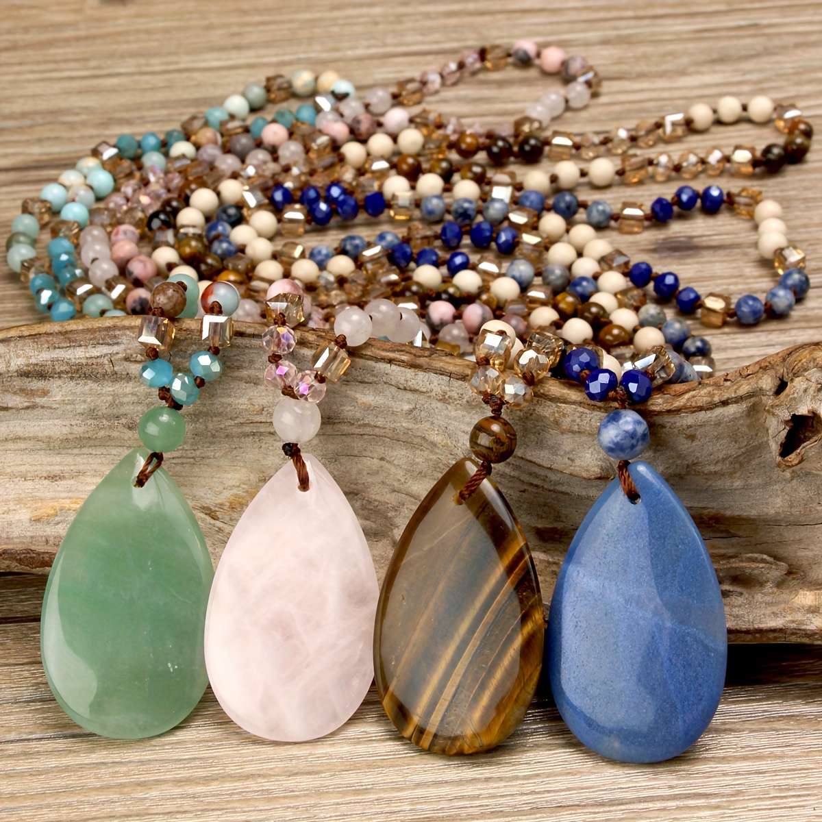 Womens Necklace Color Ocean Jasper