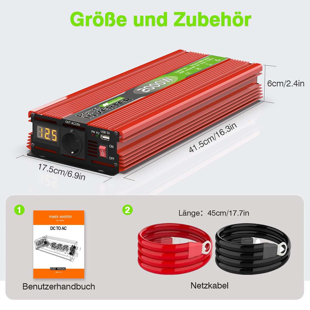 Inverter Model 2000W6000W Peak Eu