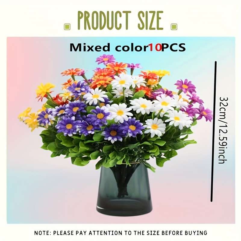 Simulated Flower Quantity 5 Bouquets Of Beautiful Flowers
