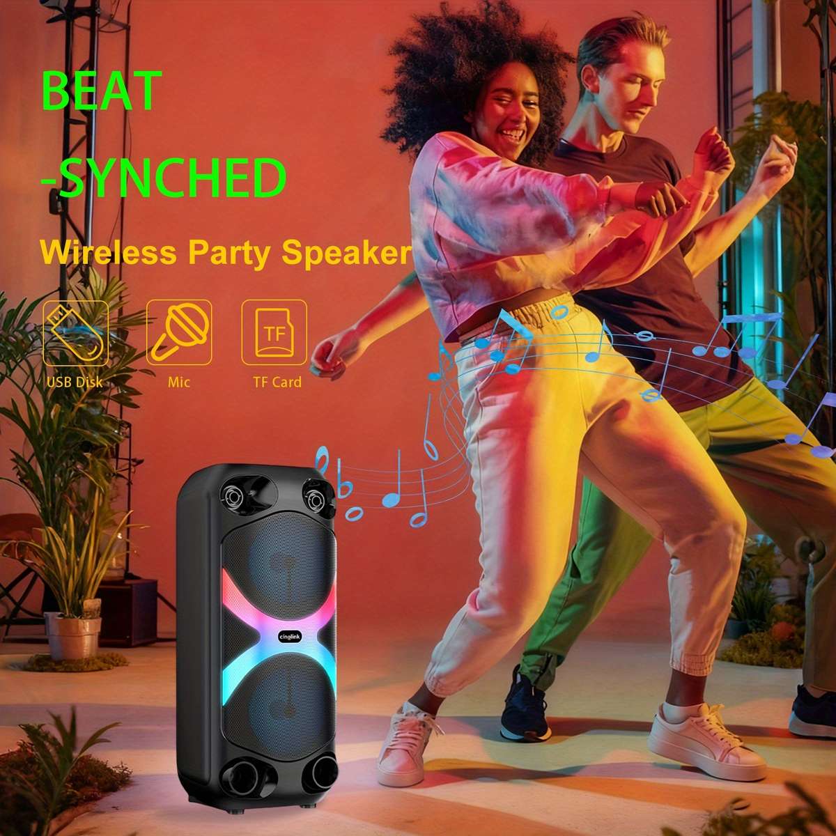 Heavy-Duty Dual Channel Design 8000Wlarge Portable Wireless Tooth For Home
