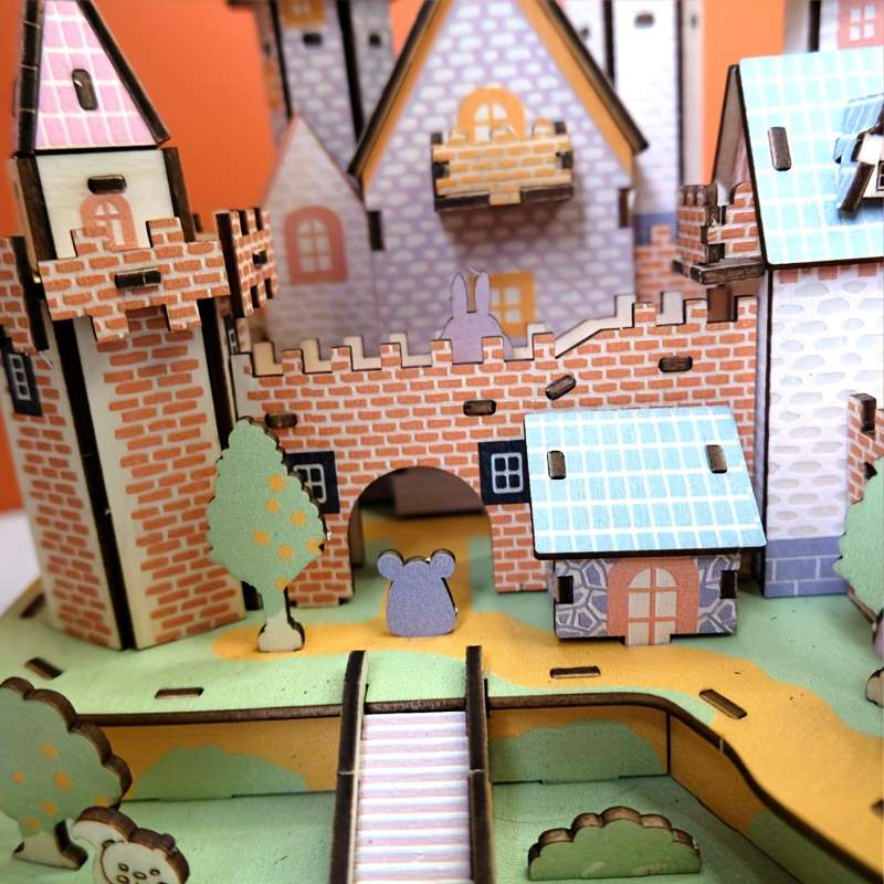 Building Toy Architectural Model Toy Set Model Fairy Tale Castle