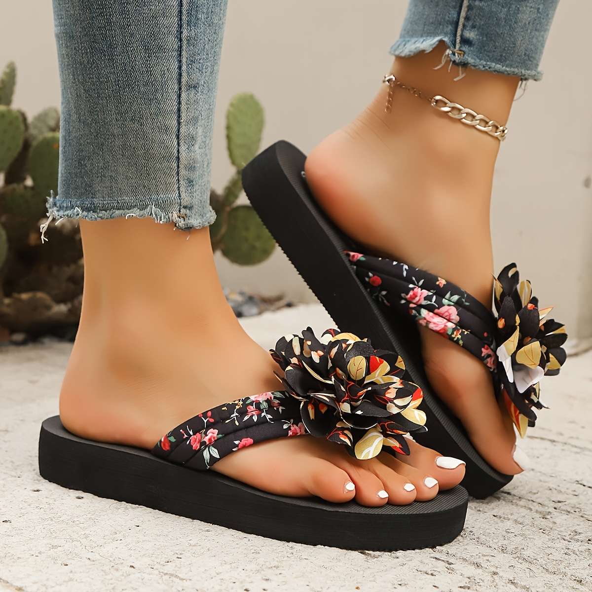 Ladies Summer Flip Flops Black Uk 10