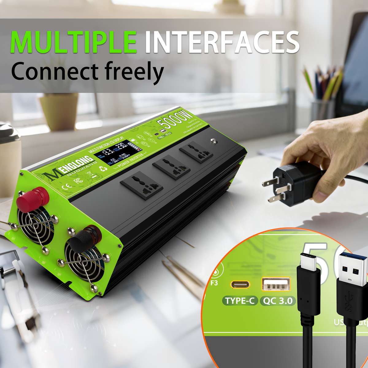 Inverter Color Orange Model5000W