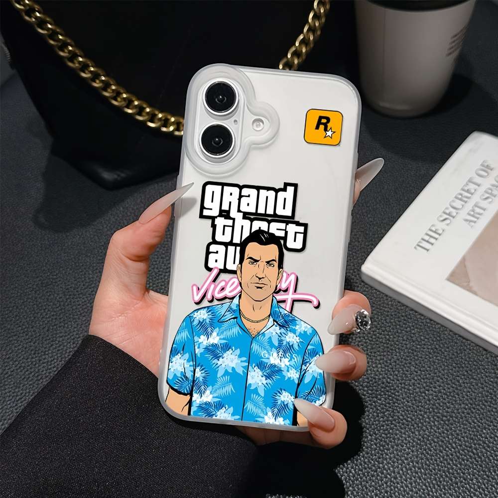 1Pc Mixed Color  For iPhone 12 Mini Theft Auto Game Phone Case