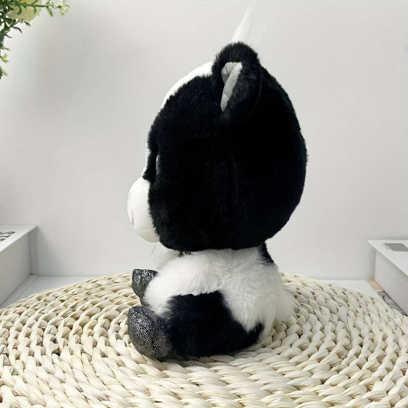 Plush Toyss color White And Black size 19.99 cm