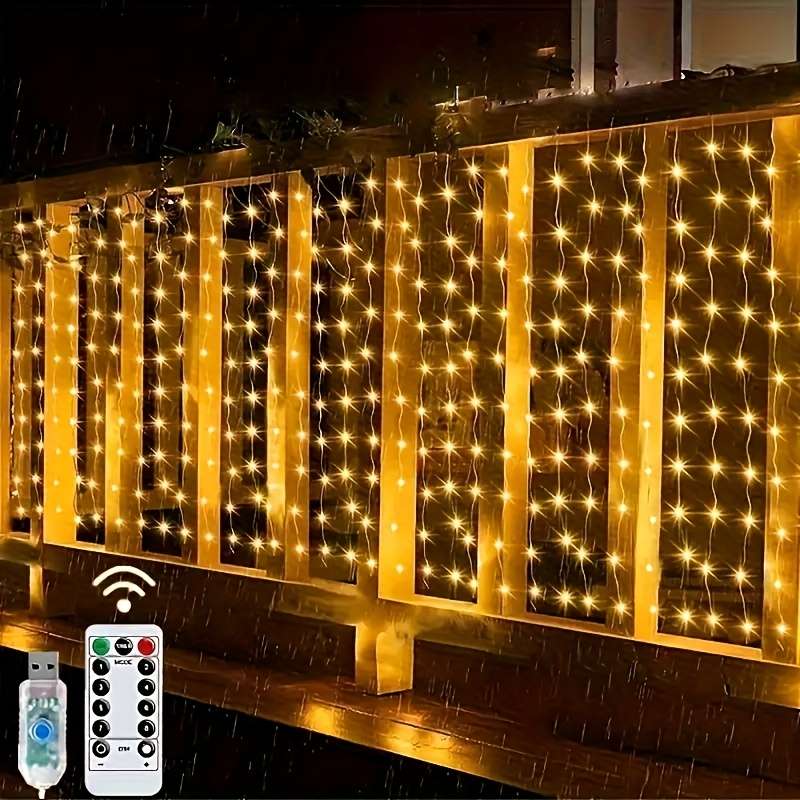 String Lights Color White Light Size298.7Cm   198.12Cm 200Led