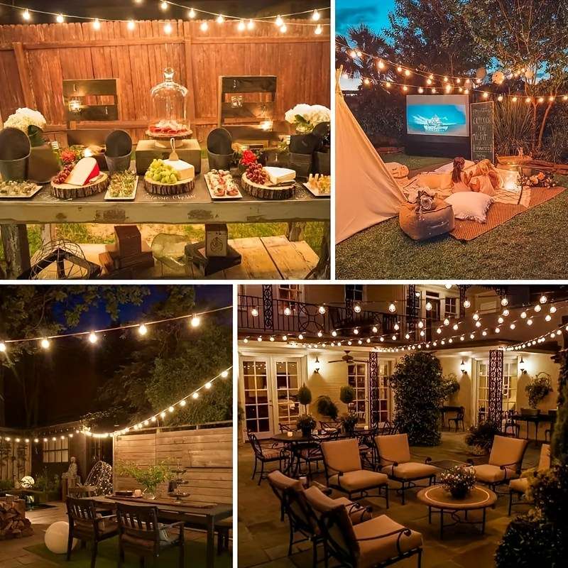 String Lights Size 20Ft 6.1M 7 1Bulbs  Solar