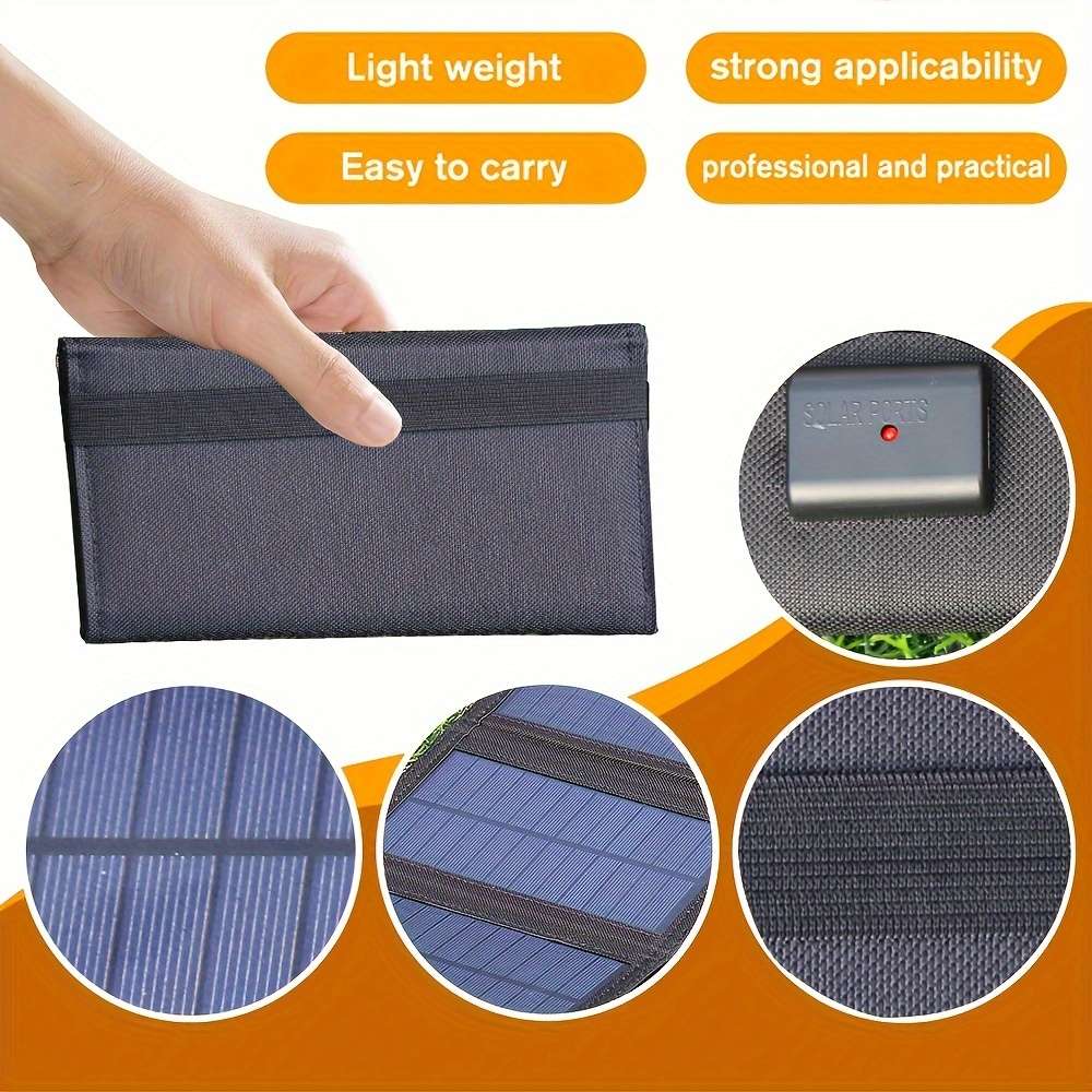 Solar Panel Color Black 5 Folding 35W