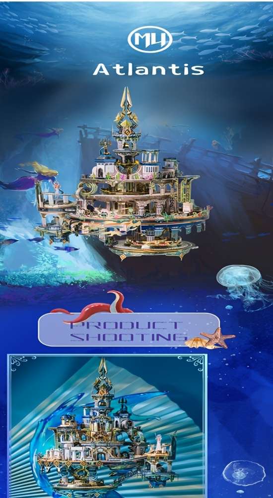 Building Toy Architectural Model Toy Set Items Atlantis