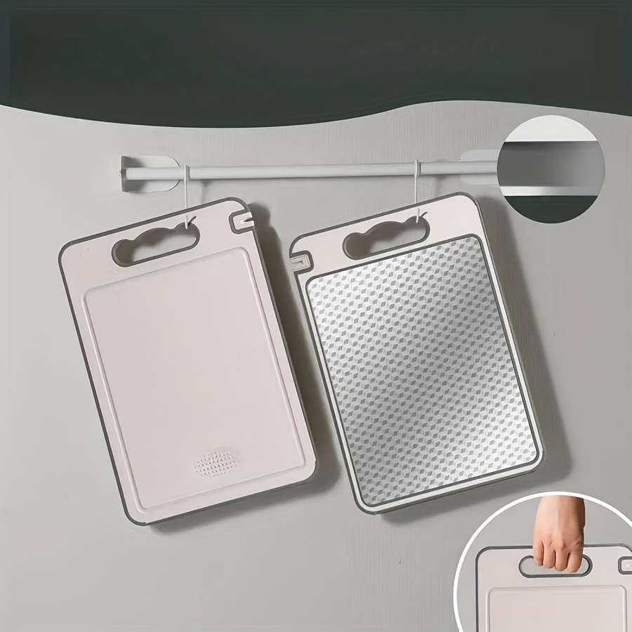 Cutting Board Color Pink White Size32.6Cm 12.8In 20.1Cm 7.9In Plastic