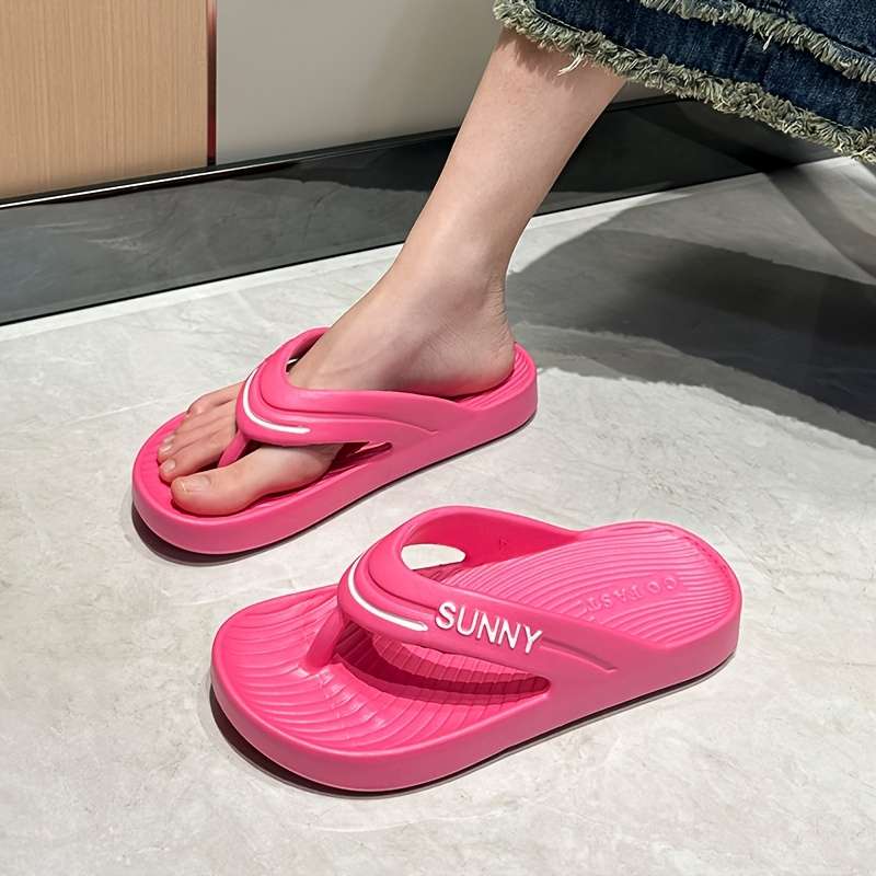 Ladies Summer Flip Flops White Uk 6.5-7