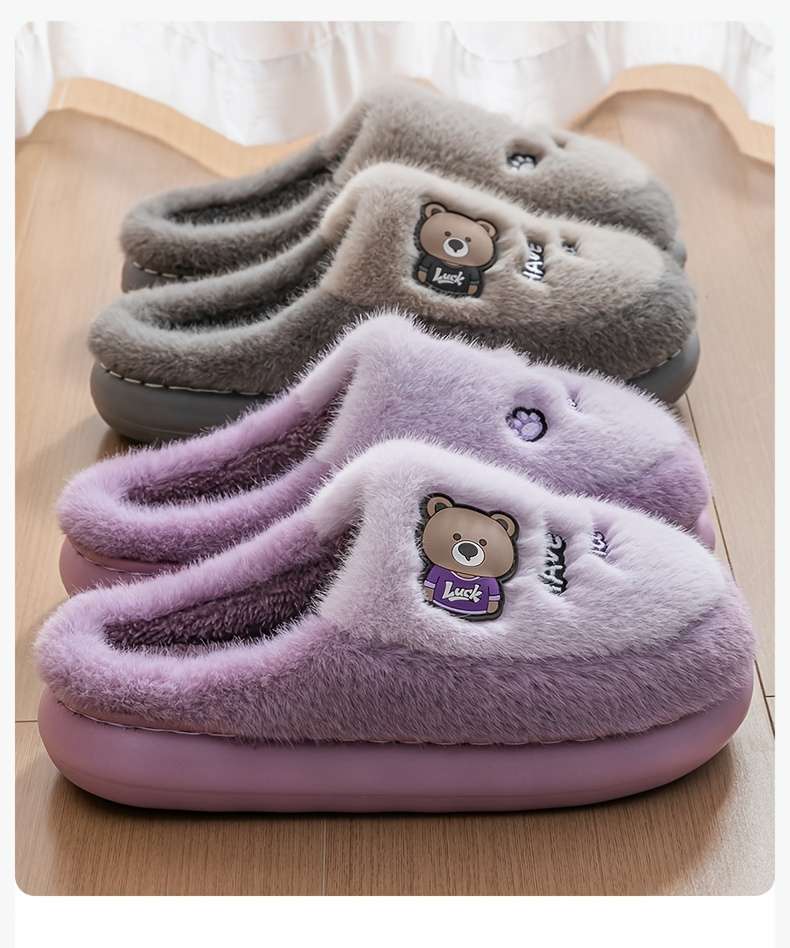 Cotton Slippers Color Grey Sizeuk 7.5-8