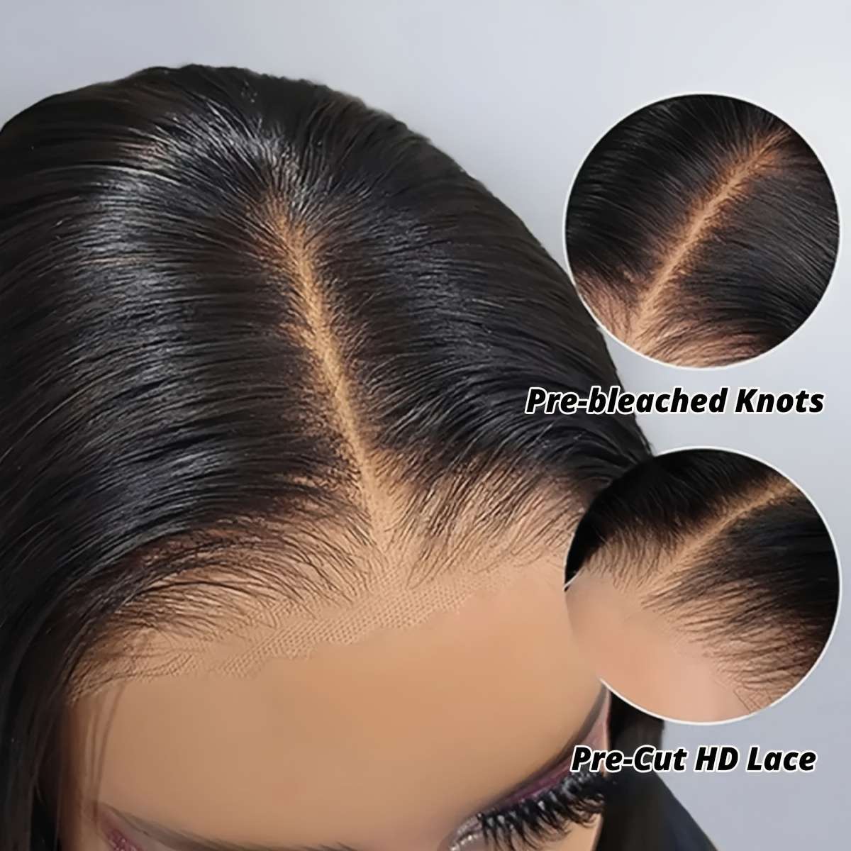 Natural Black Womens Wigs Hair Length 40.64Cm