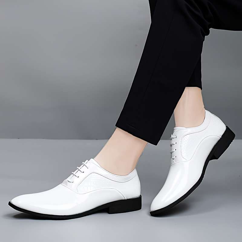 Mens Leather Shoes Color White Sizeuk 8
