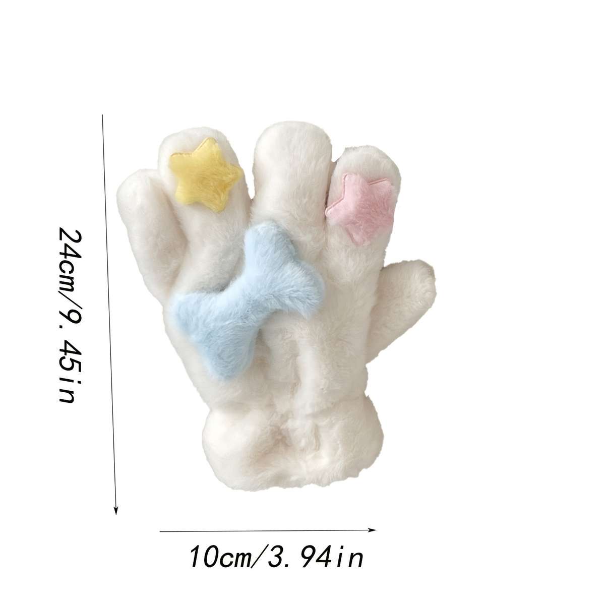 Gloves Color White Modelfive-Finger Bone Gloves